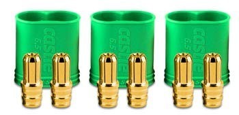 Castle6.5mmPolarizedBulletConnMale3-Pack200A