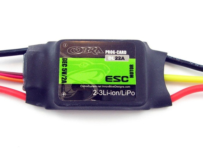 Cobra 22A brushless ESC with 2A Linear BEC