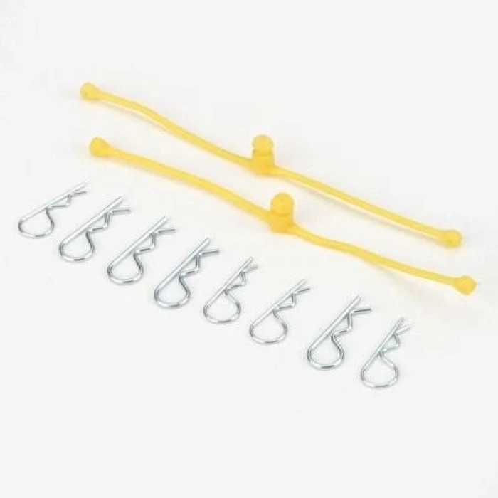 DU-BRO Body Klip Retainers - RC Body Clip Holders &amp; Tethers (9 Colors)
