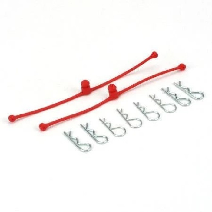 DU-BRO Body Klip Retainers - RC Body Clip Holders &amp; Tethers (9 Colors)