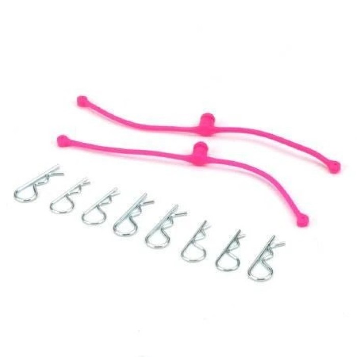 DU-BRO Body Klip Retainers - RC Body Clip Holders &amp; Tethers (9 Colors)
