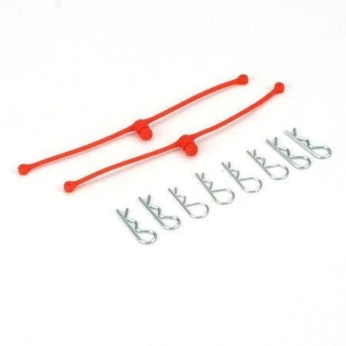 DU-BRO Body Klip Retainers - RC Body Clip Holders &amp; Tethers (9 Colors)