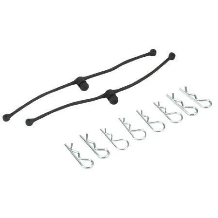 DU-BRO Body Klip Retainers - RC Body Clip Holders &amp; Tethers (9 Colors)