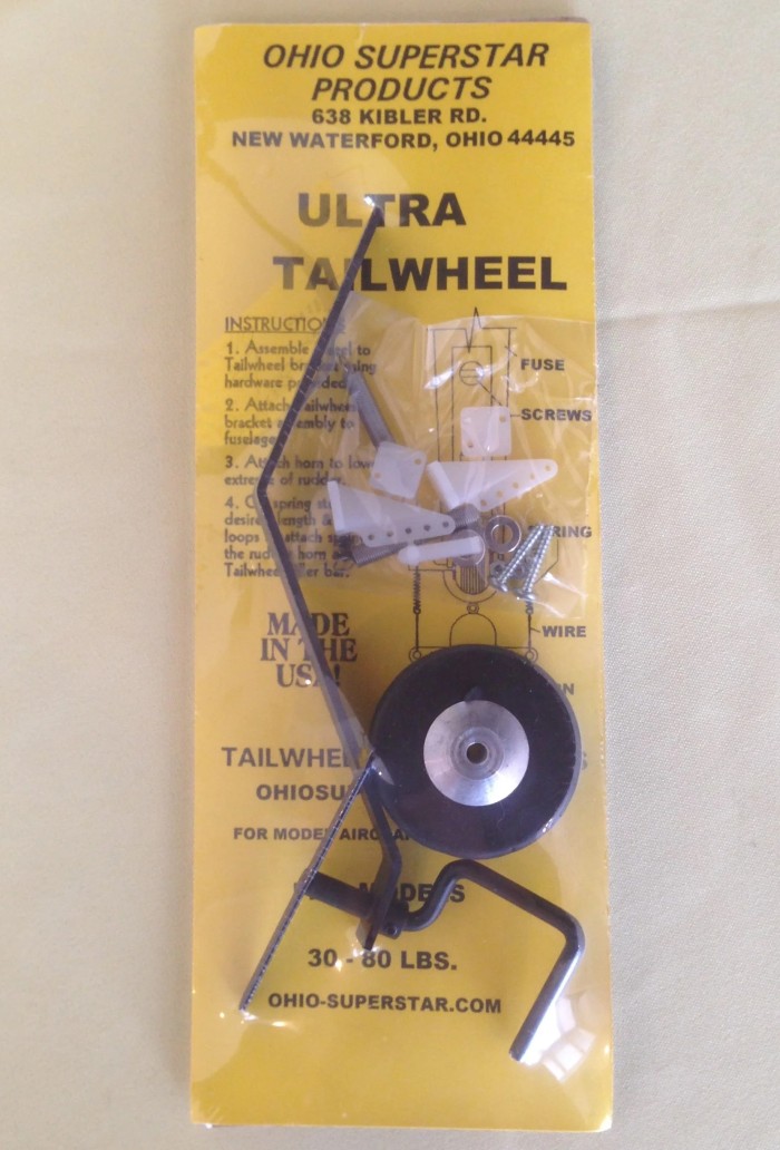 Ohio Superstar Spring Leaf Ultra 1 Tail Wheel Assembly for 50 to 80lb Aircraft