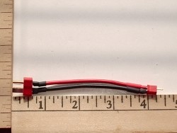 Deans Ultra Battery to Deans Mini 2 Pin Polarized ESC Adapter