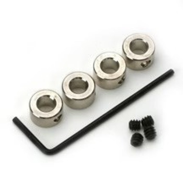 Du-Bro 3/16 Inch Nickel Plated Brass Dura-Collar Wheel Collars