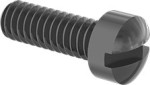 Fillister Slotted Head Screw - Nylon 1/4-20 x 2 Inch Qty 6