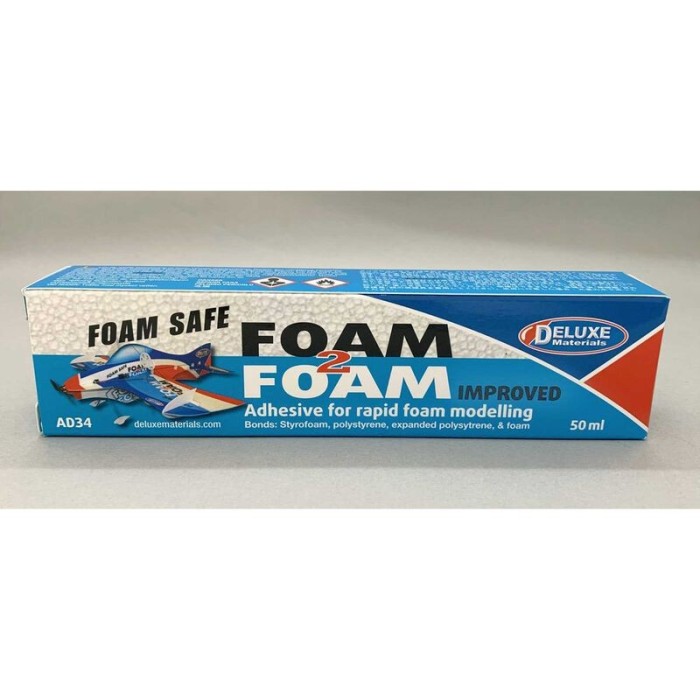 Foam 2 Foam, Foam Safe Glue (50ml): EPO, EPS, Wood