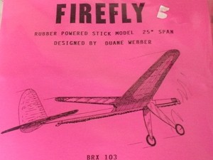 Free Flight Old Time Rubber Comet Firefly 25" Laser-cut Brand X Models