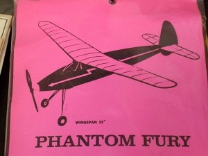 Free Flight Old Time Rubber Phantom Fury 32" Brand X Models Laser-cut