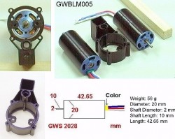 GWS Brushless Inrunner Motor 2300kv