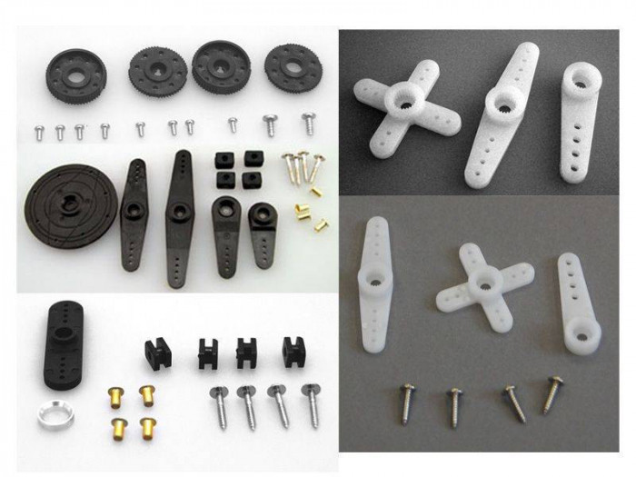 Hitec HS-755HB/HS-755MG Horn and Hardware Set (24 Tooth Spline)
