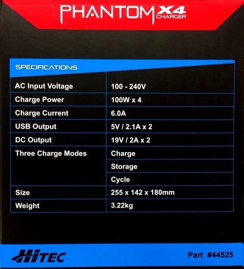 Hitec Phantom X4 Smart Battery Charger for DJI 3/4