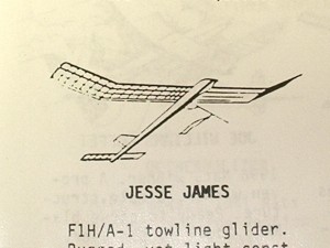 Jesse James F1H Towline Glider 46"