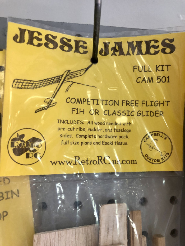 Jesse James F1H Towline Glider 46"