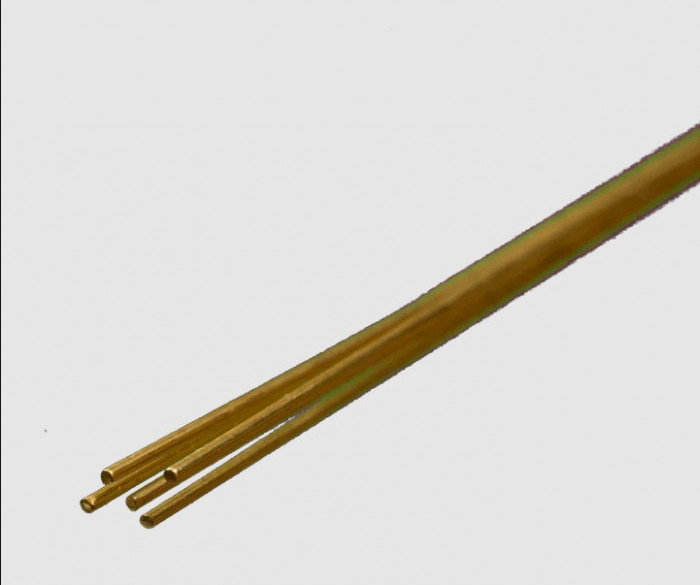.020 x 12 Inch K & S Solid Brass Rod, 5Pack