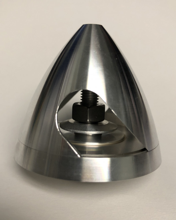 MPI 50mm (1.97") E-Spinner Reverse Pitch Bar-Stock Brushed Aluminum Finish