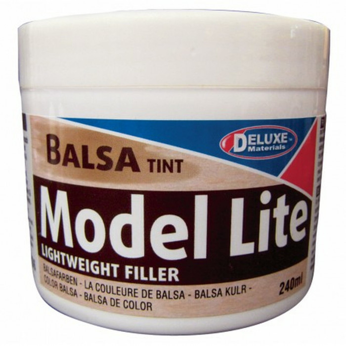 Model Lite Lightweight Filler, Balsa Tint or White