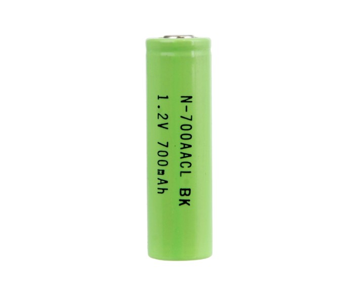N-700-AACL 700mAh AA NiCad Single Cell Low Button End