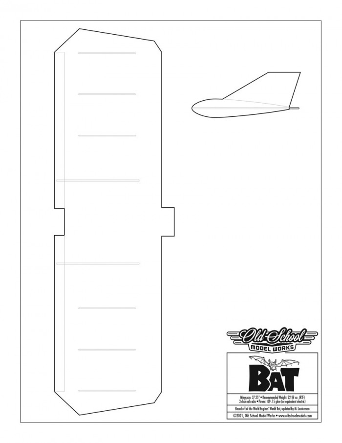 Old School Model Works Bat Kit