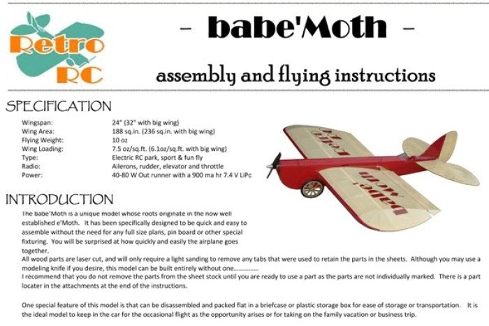 Retro RC babeMoth