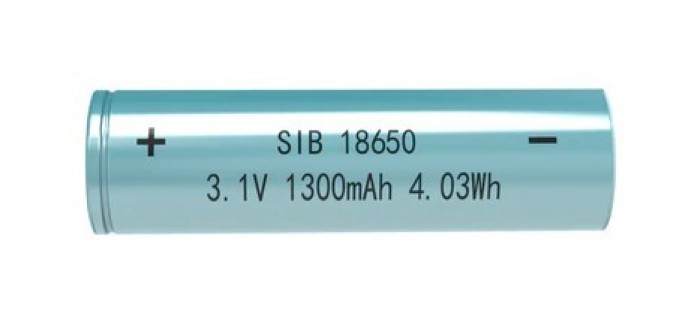 Sodium Na-Ion Battery #18650 12.4V 1300mAh 4-Cell Pack