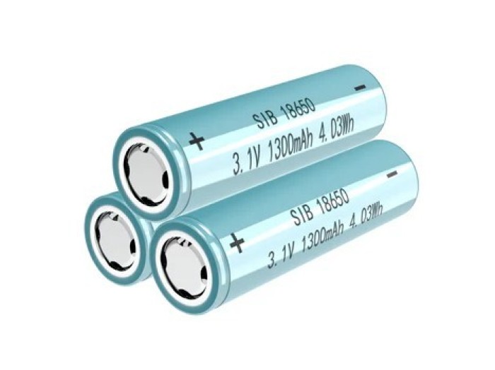 Sodium Na-Ion Battery #18650 3.1V 1300mAh Single Cell
