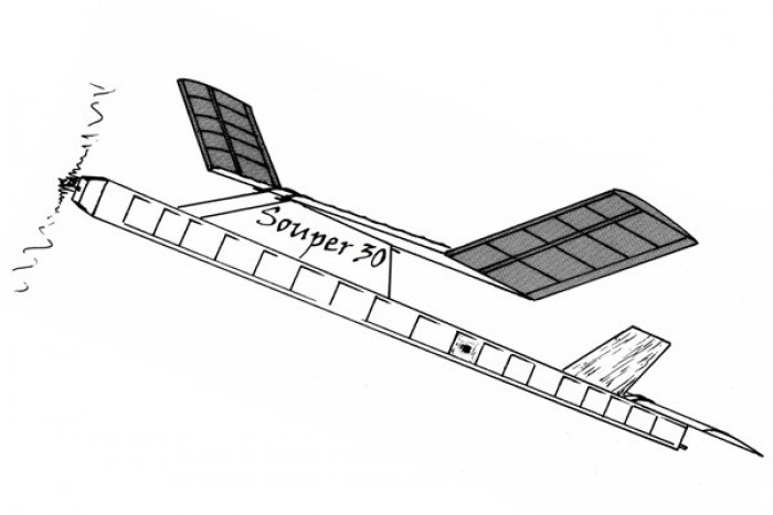 Souper 30 P-30 Rubber Free Flight 30"