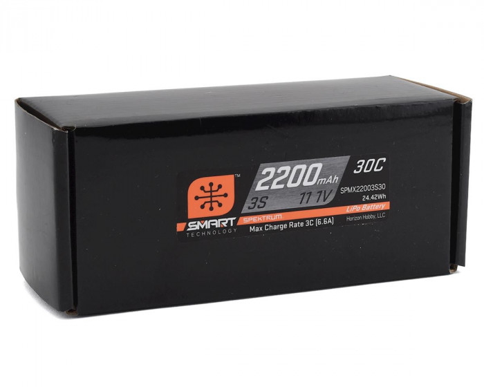 Spektrum RC Smart LiPo 3S 11.1V 2200mAh 30C Battery Pack w/IC3 Connector