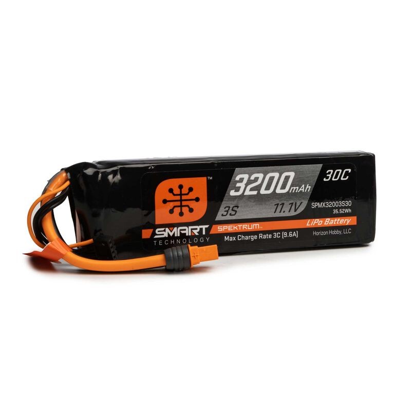 Spektrum Smart 3S 3200 11.1V 30C Lipo Battery