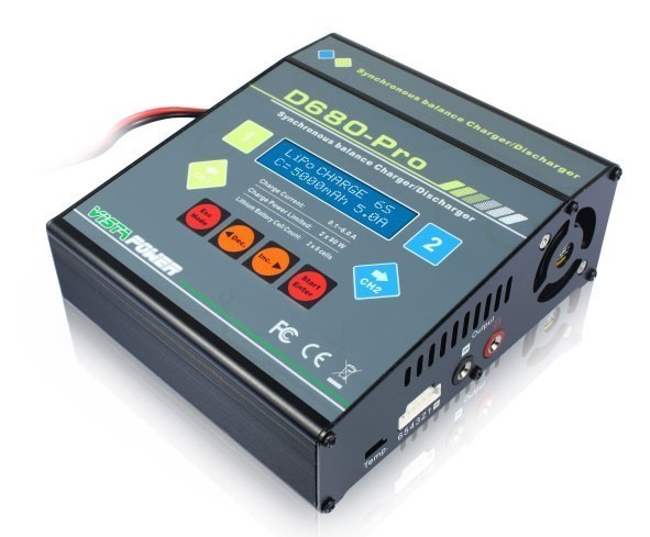 Vista Power D680-PRO DC Charger Dual 80W 