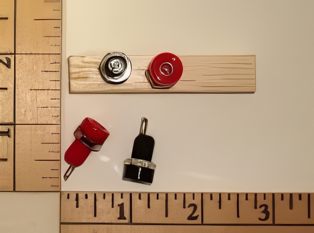 Panel Mount Female Banana Sockets Pair
