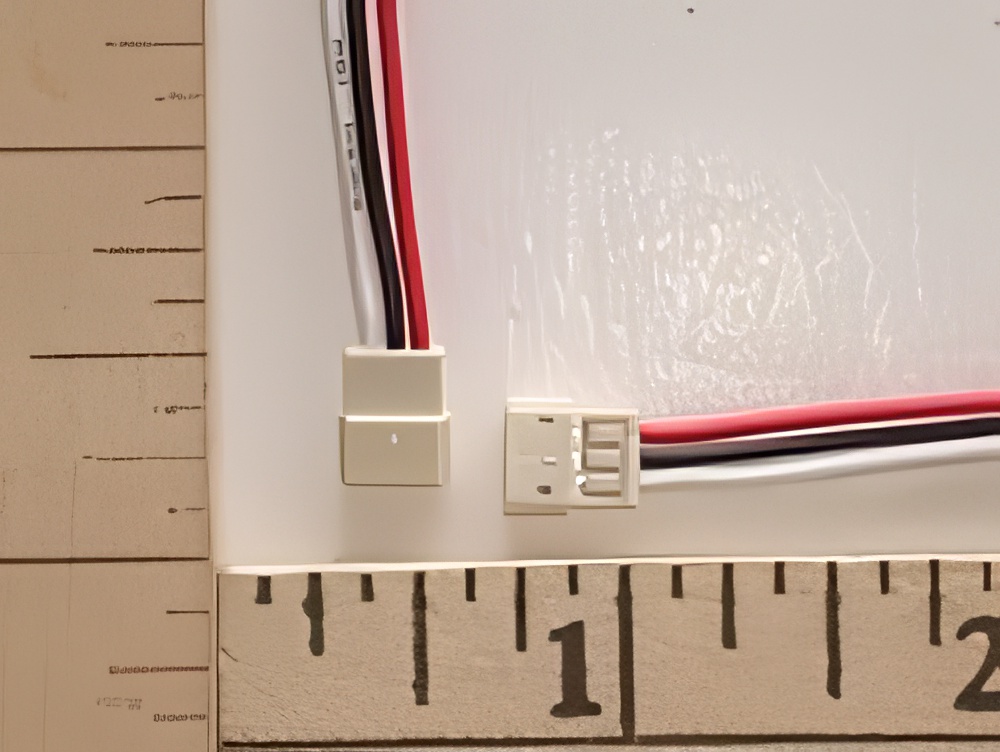 3-Pole FJ Wire Pigtail w/Female JST Micro White 