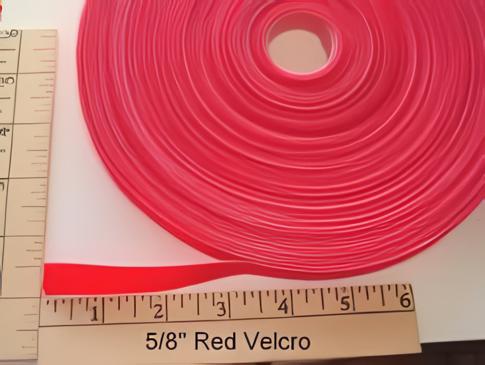 Velcro Brand One Wrap Tape 5/8 Red YARD