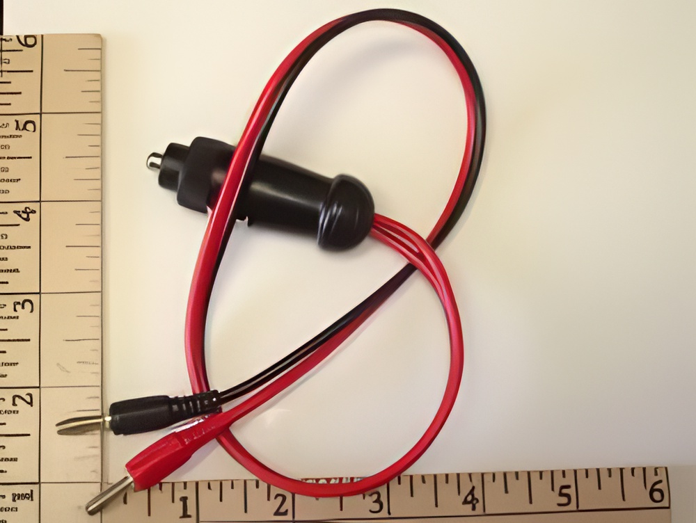 12V Cigarette Lighter Adapter 16" Cord & Banana Plugs