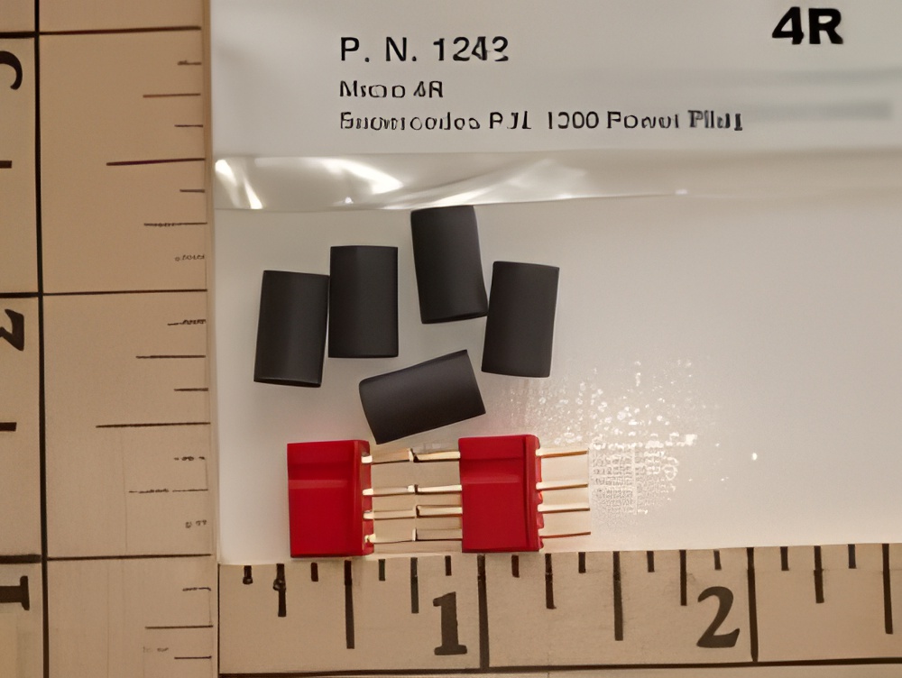 DEANS 4-Pin Micro Plug 4R Connector Pair Power Plug Red