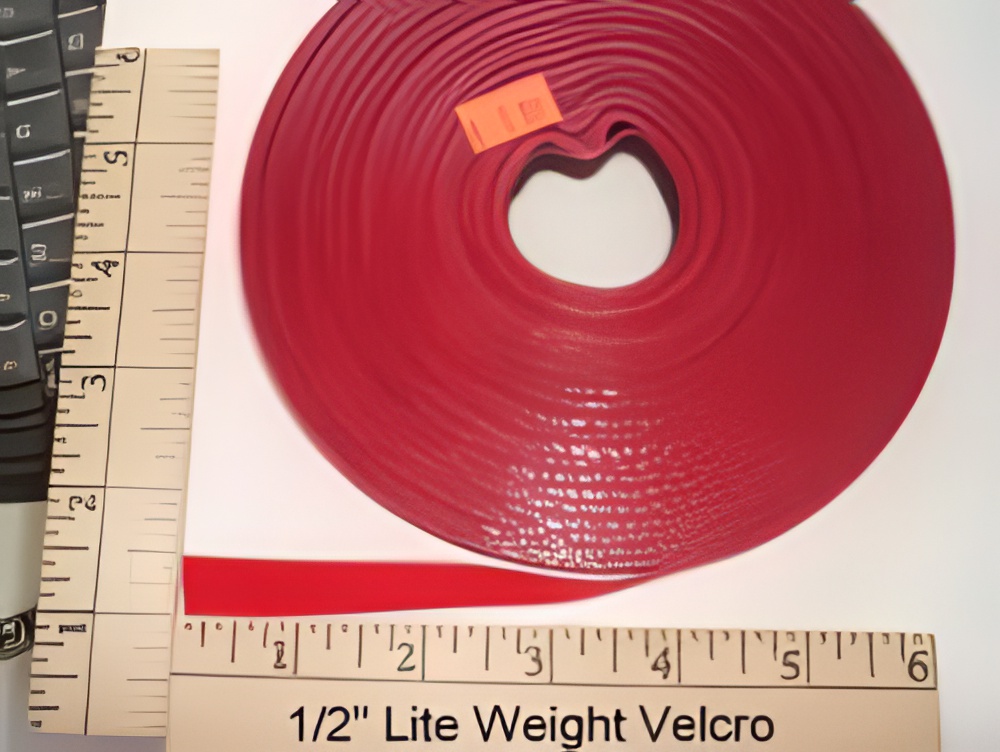 Velcro Brand One Wrap Tape Ultra Light 1/2 Inch Red  YARD