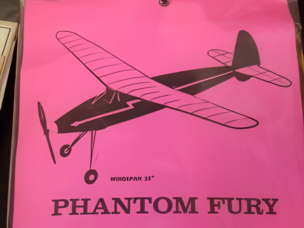 Free Flight Old Time Rubber Phantom Fury 32" Brand X Models Laser-cut
