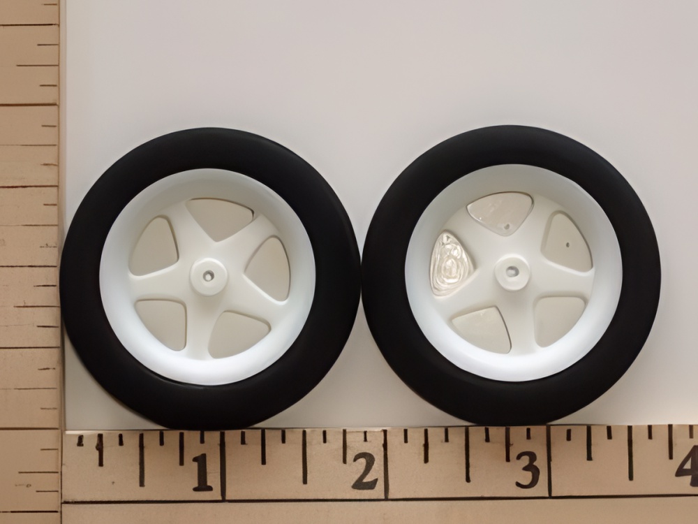 Maxx Products Lite Weight Foam Tire & Spoked Wheel Pair 1.75"-2.0" Dia.