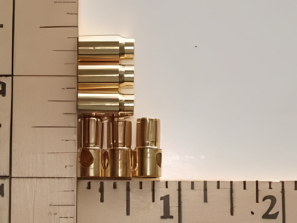 6.0mm Gold Plated Bullet Connector Pin Set, 3-pack