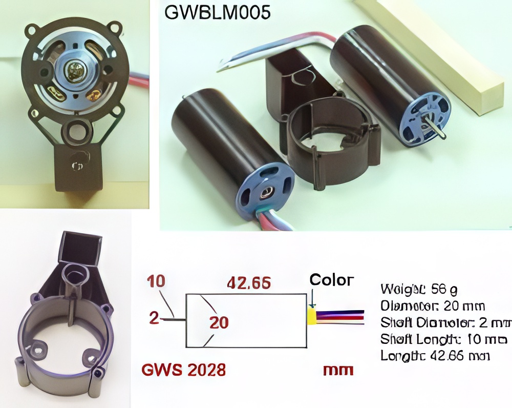 GWS Brushless Inrunner Motor 2300kv