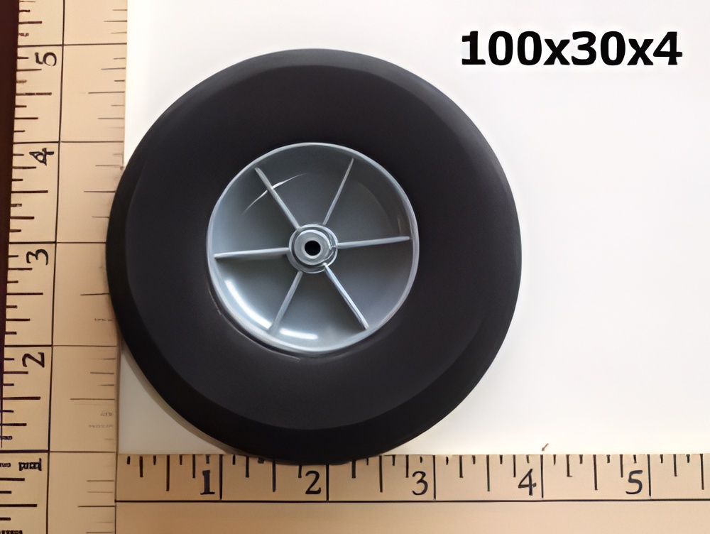 RRC Light Foam Wheel/Tire Pair. 3.9"x1.2" (100mmx30mm)