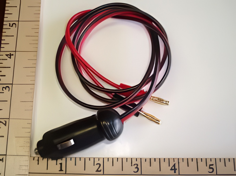 12V Cigarette Lighter Adapter 36" Cord & Banana Plugs 12V Cigarette Lighter Adapter 36" Cord & Banana Plugs