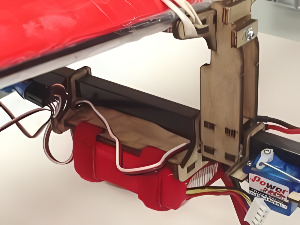 Multi Rotor Boom Mounted Battery Tray, Short Length