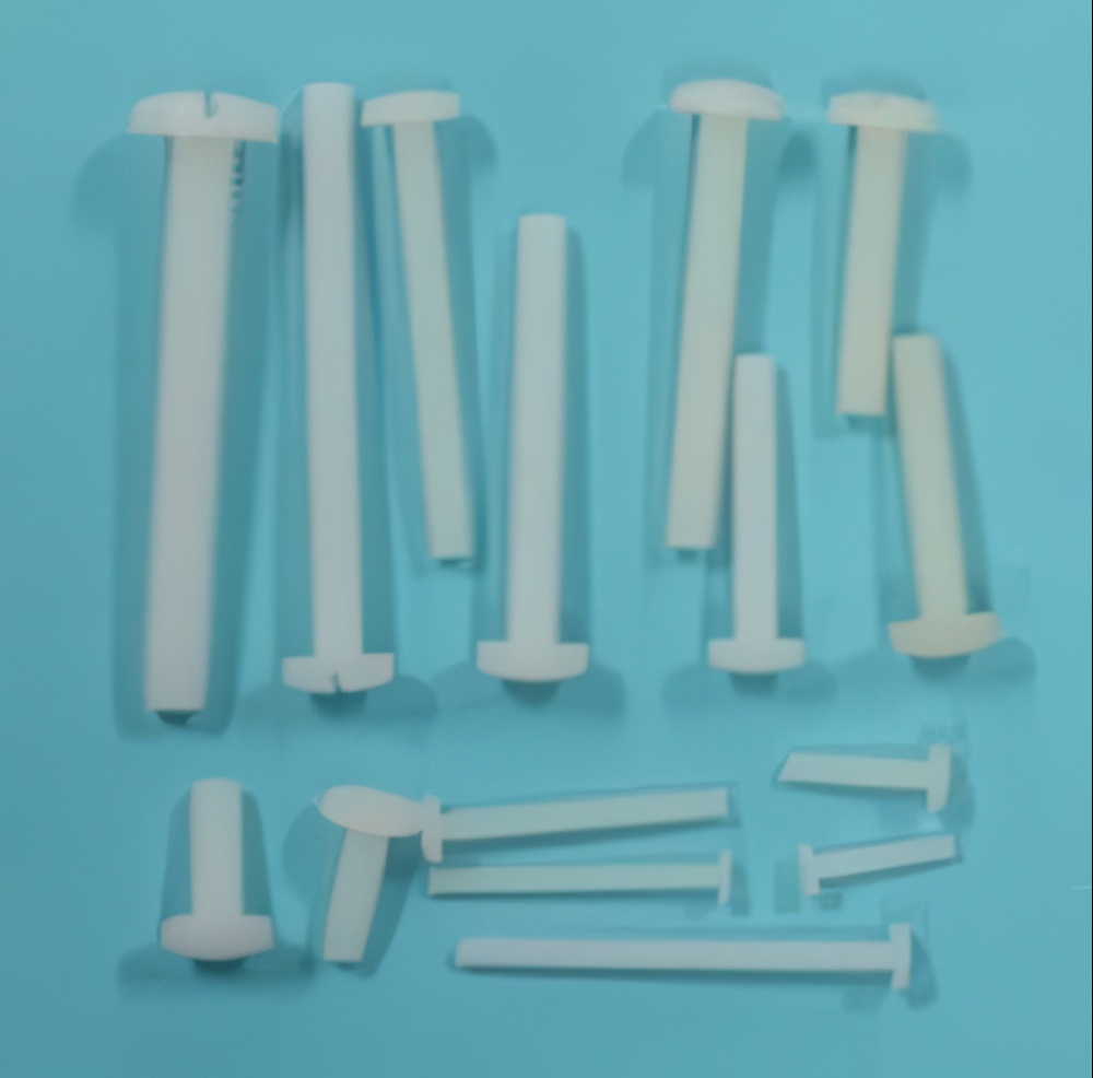Binder Head Slotted Screw - Nylon 2-56 x .5 Inch Qty 6