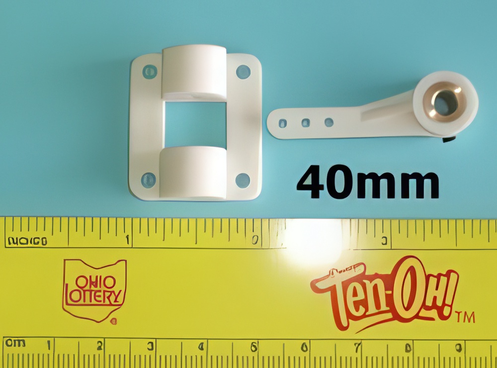 Radical RC Nose Gear Block with 40mm Long Steering Arm for 4mm Gear