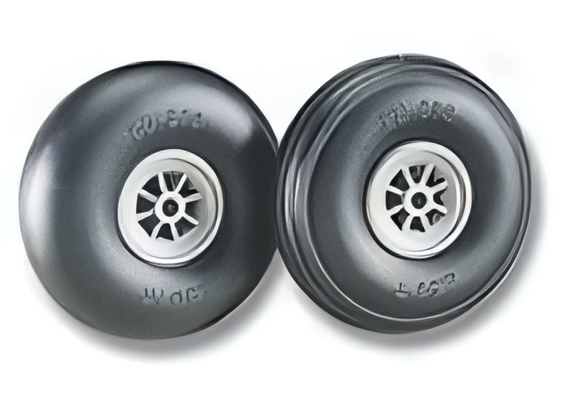 Du-Bro Low Bounce Treaded Wheels  2"