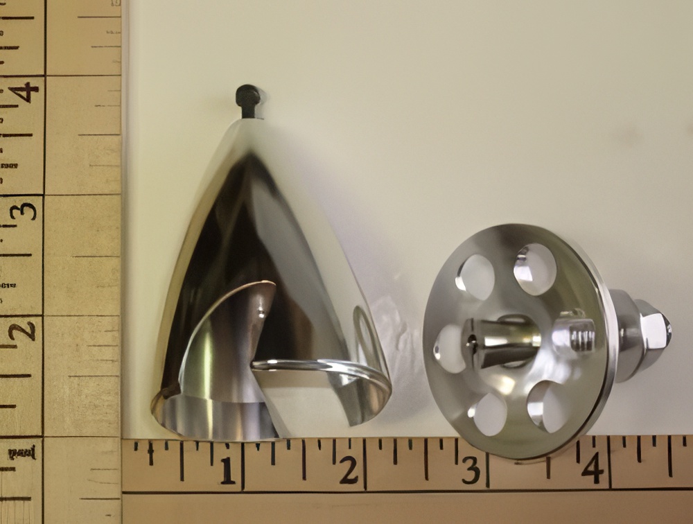 Aluminum Precision Spinner/Prop Adapter 48x4mm shaft bore Color may vary
