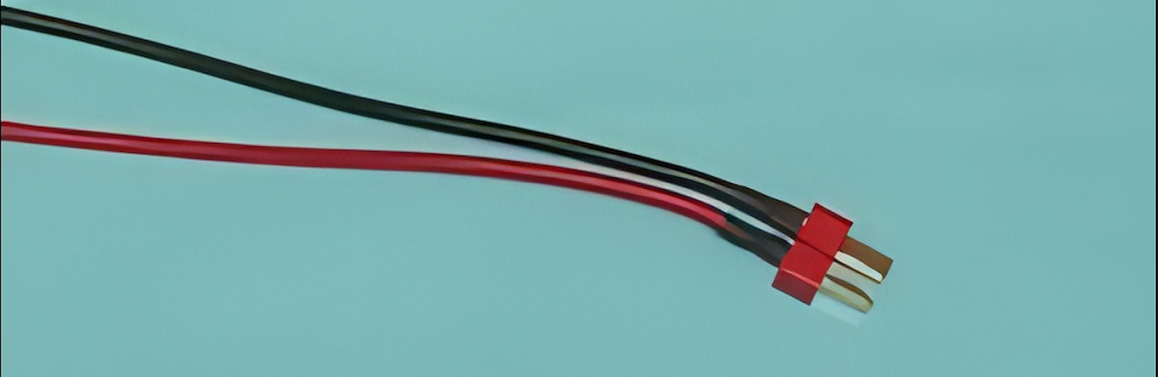 2-Pole/Wire Pigtail 9" w/Deans Ultra Male Speed 480 Wire 17ga