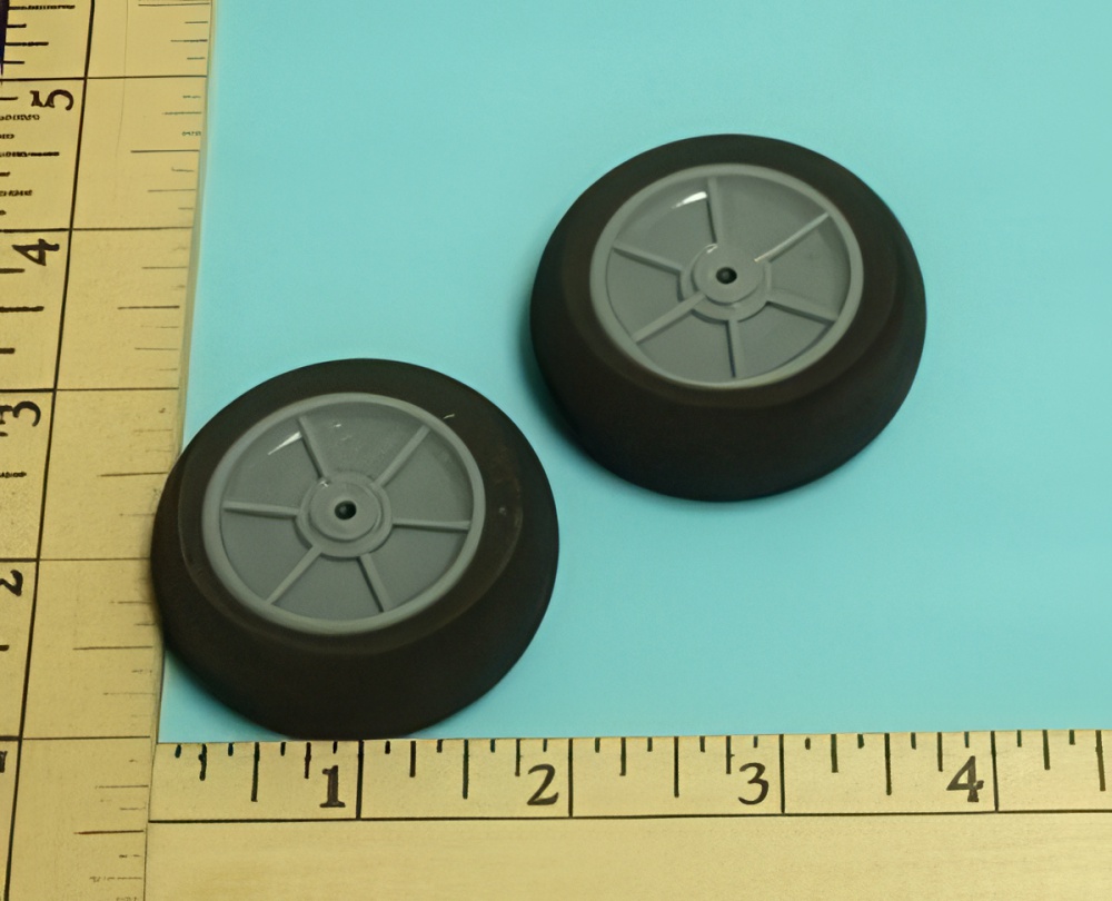 RRC Light Foam Wheel/Tire Pair. 2"x0.7" (50mmx18mmx3mm shaft)